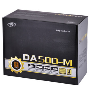 DEEPCOOL 九州风神 DA500-M 铜牌（85%）全模组ATX电源 500W