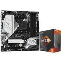 ASRock 华擎 B550M Pro4 MATX主板(AMD AM4、B550)+AMD 锐龙R5-3500X CPU套装