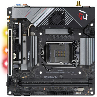 ASRock 华擎 Z490 Phantom Gaming ITX/TB3 MINI-ITX主板（intel LGA1200、Z490）+英特尔 酷睿i9-10900K CPU套装