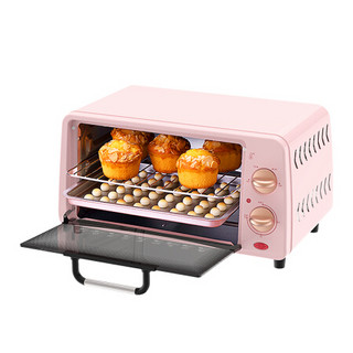 小白熊 电烤箱 迷你家用多功能电烤箱 入门级烘焙烤箱 双行发热9L HL-0925