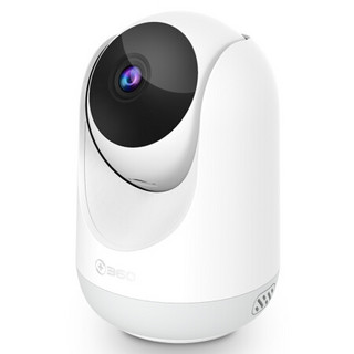 360 D806 云台标准版  1080P  网络wifi家用监控高清摄像头 红外夜视 双向通话 母婴监控 360度旋转监控 白色