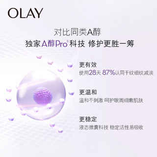 玉兰油（OLAY）超A眼霜15gA醇ProX眼部精华维A醇精华乳女士护肤品淡纹抗皱补水保湿去黑眼圈提亮眼周