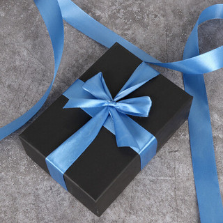 拜杰 包装缎带 生日礼物礼品盒丝带包装袋生日派对房间装饰彩带 浅蓝色+灰色丝带 LP-23