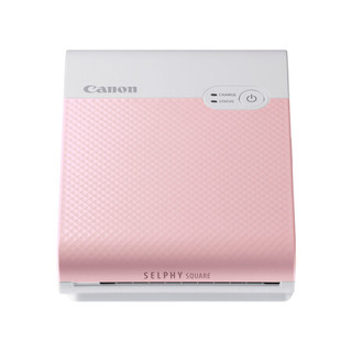 佳能（Canon）SELPHY SQUARE QX10小型照片打印机 粉色 迷你 ins风 wifi连接 粘贴 方形