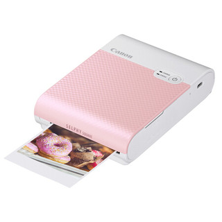 佳能（Canon）SELPHY SQUARE QX10小型照片打印机 粉色 迷你 ins风 wifi连接 粘贴 方形