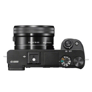 SONY 索尼 Alpha 6000L APS-C画幅 微单相机 黑色 E PZ 16-50mm F3.5 OSS 变焦镜头 单头套机