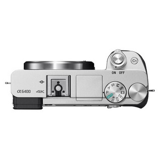 SONY 索尼 Alpha 6400 APS-C画幅 微单相机 银色 E PZ 16-50mm F3.5 OSS 变焦镜头 蓝牙手柄套装