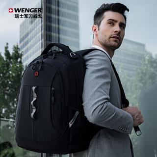 瑞士军刀威戈(Wenger)15.6英寸商务出差笔记本电脑包防泼水双肩书包背包黑色BB2095.190051