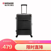 WENGER 威戈 男女24英寸时尚大容量拉杆箱 密码锁旅行行李箱 灰色 （SAX750818107066）