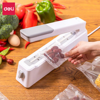 得力(deli)手压式封口机 家用塑料袋食品包装袋茶叶袋密封包装机16499