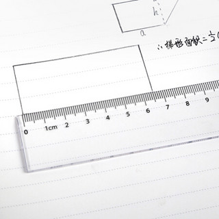 SIMAA 西玛 19869 学生绘图尺 30cm 透明