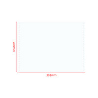 西玛(SIMAA)  定制打印纸381-1单层整张132列 70g空白电脑打印纸 381*280mm  1000份/箱