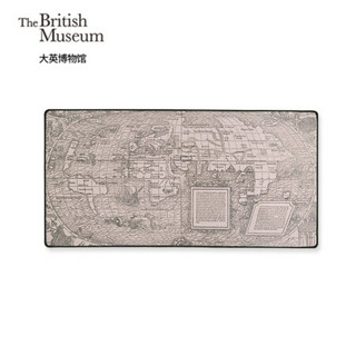 大英博物馆The British Museum古世界地图鼠标垫 超大键盘垫加厚版桌垫创意防水