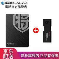 GALAXY 影驰 铁甲战将480G SATA3 SSD M.2 NVNE480G台式机笔记本固态硬盘 铁甲480G+U盘