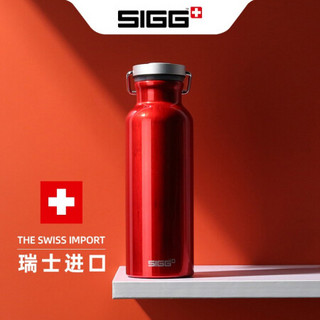 瑞士sigg 瑞士进口 1930经典款复刻版运动水壶铝壶 瑞士红500ml