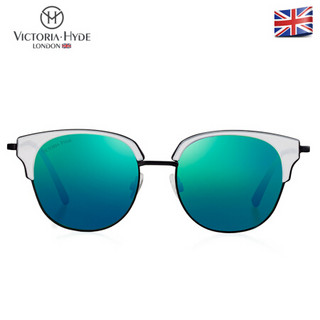 VICTORIA HYDE女士墨镜欧美时尚太阳镜防紫外线潮个性前卫太阳眼镜 绿色VH90008F