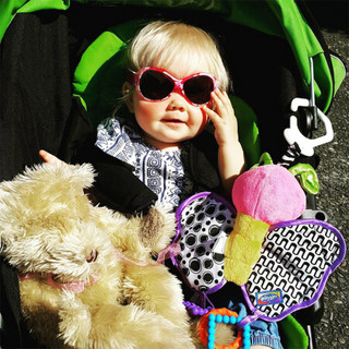 澳洲BanZ婴幼儿儿童防晒防紫外线太阳镜蛤蟆镜系列 暗夜黑 款 2-5岁