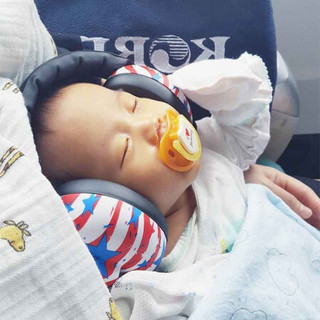 澳洲进口babyBanZ降噪音耳罩降噪护耳汽车飞机高铁出行婴幼儿护耳防噪音 星条旗,0-2岁