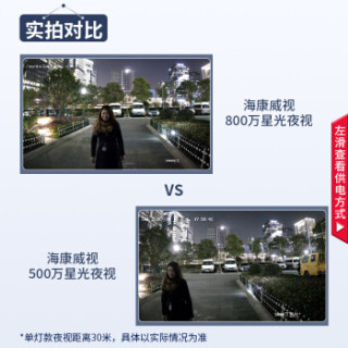 海康威视摄像头 监控设备套装 4路带2T硬盘 800万星光级套装 室外拾音 手机监控 3T86室内室外套装