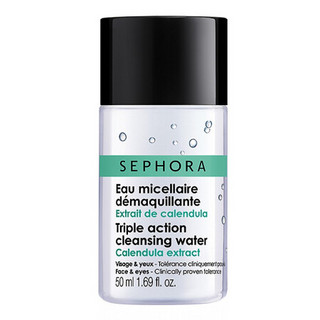 丝芙兰（SEPHORA）柔和眼部唇部面部卸妆水 清洁 50ml