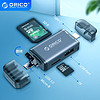 奥睿科(ORICO)USB-C高速多功能六合一手机读卡器Type-c接口安卓支持SD单反相机TF行车记录仪存储内存卡2CR61