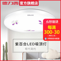 DELIXI德力西 LED吸顶灯客厅灯24W 圆形现代简约卧室灯餐厅灯灯具灯饰