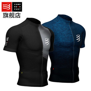 COMPRESSPORT  马拉松运动装备 越野跑运动上衣 压缩衣 正姿短袖紧身衣 越野正姿短袖 II-黑色 M