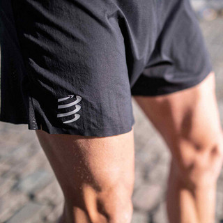 COMPRESSPORT 马拉松运动装备 跑步轻量有衬竞赛短裤 透气 有衬竞赛短裤II-黑色 M