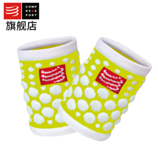 COMPRESSPORT跑步压缩运动护腕3D豆擦汗护腕骑行护腕压缩装备 3D擦汗护腕亮彩黄