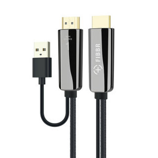 菲伯尔（FIBBR）Pure纯系列2代光纤HDMI2.0高清线视频4K家庭影院发烧布线支持ARC音频回传1. 5米