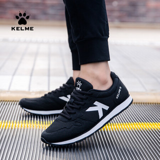 KELME/卡尔美青少年运动鞋男夏款透气初中学生网面跑步鞋百搭休闲鞋 6891547 黑色 42