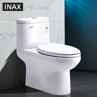 INAX日本伊奈马桶 虹吸式座便器家用连体节水缓降盖板陶瓷坐便器