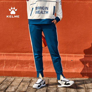 KELME/卡尔美 鼠年本命年运动长裤子女黑色宽松休闲束脚裤卫裤潮CK69102001 黑色 XXL/175