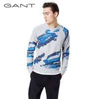 GANT/甘特春夏新品男士时尚休闲印花T恤圆领长袖卫衣206250