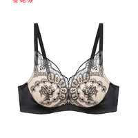 曼妮芬内衣文胸性感舒适无钢圈聚拢蕾丝C杯薄款胸罩20810778