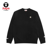 Aape男装秋冬迷彩猿颜小标签字母印花圆领毛衣针织衫3488XXB