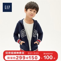 Gap 盖璞 男童拉链连帽卫衣