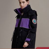 波司登新款羽绒服中长款撞色时尚冬季外套女B90142526DS