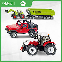 SIKU 仕高 盒装牧马人拖拉机车模型仿真合金儿童玩具车男孩农用车
