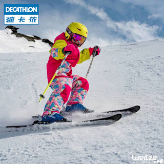 DECATHLON 迪卡侬 儿童双板滑雪鞋男女童青少年可调节滑雪靴滑雪装备KIDK