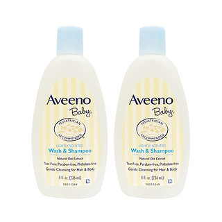 Aveeno 艾惟诺 每日倍护系列 婴幼儿洗发沐浴露 236ml*2瓶