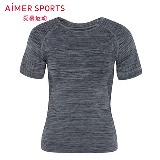 aimer sports爱慕运动新品伸展自如短袖T恤AS143941