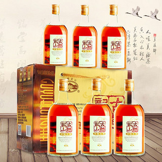 古越龙山 绍兴黄酒 花雕酒糯米酒 清醇三年 半甜型500ml*6瓶 整箱