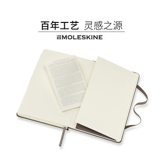 MOLESKINE 新款经典纯白硬面A6笔记本随身本 简约创意办公文具用品 日记记事本商务办公会议记录本手帐手账本