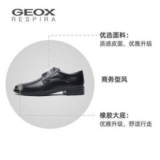 GEOX/健乐士春夏男皮鞋休闲透气鞋时尚商务正装鞋U844WA