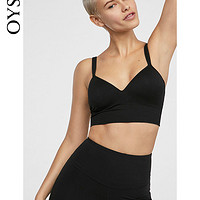 Oysho 黑色中度支撑无缝舒适背心多变造型运动文胸女 32975522800