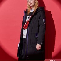 波司登迪士尼长款过膝羽绒服女士宽松时尚冬季防寒外套B80142112D