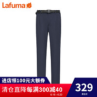 LAFUMA乐飞叶男士冬季徒步旅行弹力修身保暖抓绒长裤LMPA8DL90