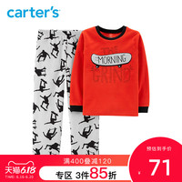 Carters婴儿衣服男童长袖长裤内衣睡衣两件套装中大童装34061214