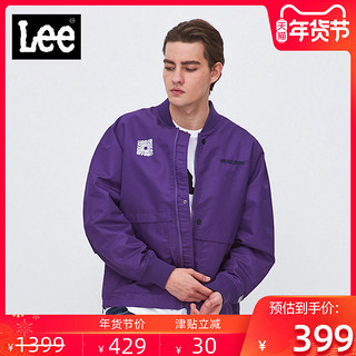 Lee商场同款都市骑士2019年男款时尚字母印花潮流短夹克L326433KD